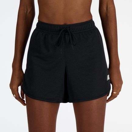 Short New Balance Mujer Athletics Mesh Short Negro