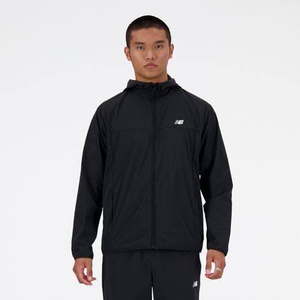 Campera New Balance Hombre Nb Athletics Woven Jacket Negro