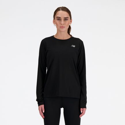 Remera New Balance Mujer New Balance Long Sleeve Negro