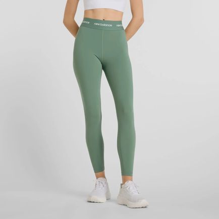 Calza New Balance Mujer NB Sleek High Rise Sport Legging 25 Verde
