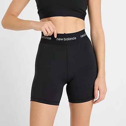 Ciclista New Balance Mujer NB Sleek High Rise Sport Short 5 Negro