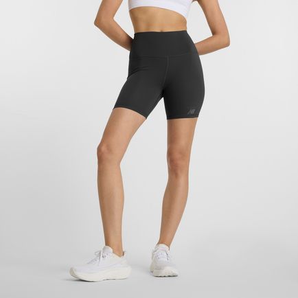 Ciclista New Balance Mujer NB Harmony High Rise Short 6 Negro