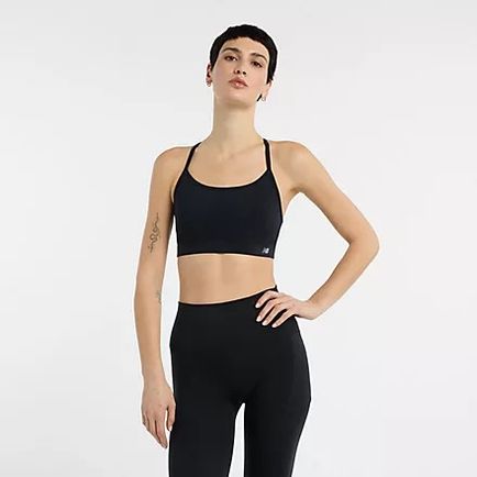Top New Balance Mujer NB Essential Yoga Bra Negro
