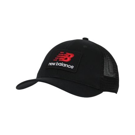 Kepi New Balance Unisex Stacked Patch Logo Trucker Negro