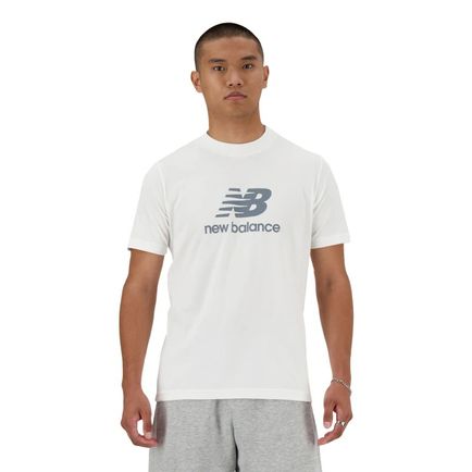Remera New Balance Hombre Sport Essentials Logo T-Shirt Blanco