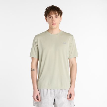 Remera New Balance Hombre Athletics T-Shirt Verde
