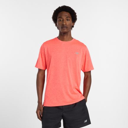 Remera New Balance Hombre Athletics T-Shirt Naranja