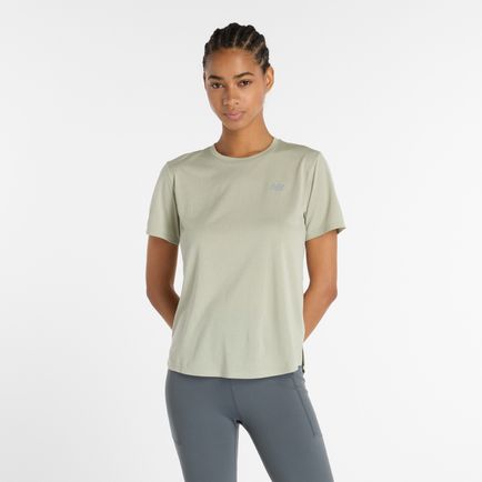 Remera New Balance Mujer Athletics T-Shirt Verde