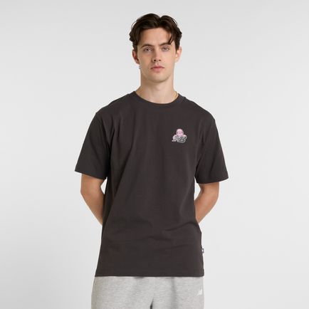 Remera New Balance Hombre Nb X Face Oka Sport Tshirt Negro