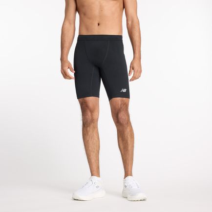 Ciclista New Balance Hombre Nb Sleek Drop-In Half Tight 9 Negro