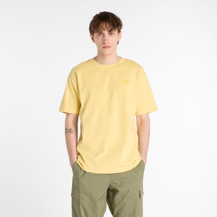 Remera New Balance Hombre Athletics Cotton T-Shirt Amarillo