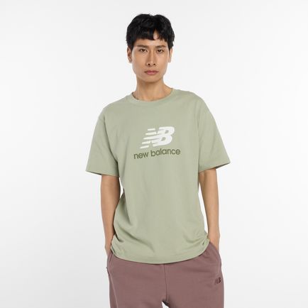 Remera New Balance Hombre Athletics Logo T-Shirt Verde