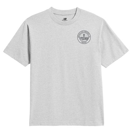 Remera New Balance Hombre Crest T-Shirt Gris