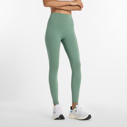Calza New Balance Mujer Nb Sleek High Rise Legging 27 Verde