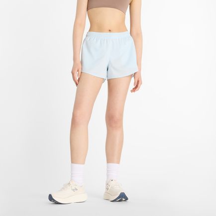 Short New Balance Mujer Sport Essentials Short 3 Celeste