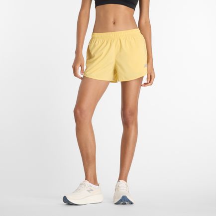 Short New Balance Mujer Sport Essentials Short 3 Amarillo