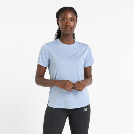 Remera New Balance Mujer Athletics Tshirt Azul