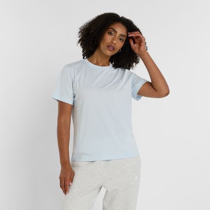 Remera New Balance Mujer Sport Essentials Jersey Tshirt Blanco