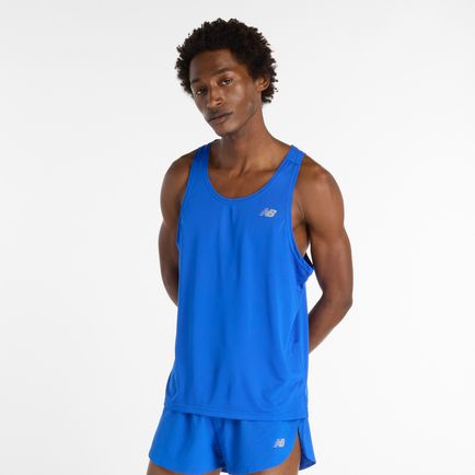 Camisilla New Balance Hombre Sport Essentials Singlet AZUL