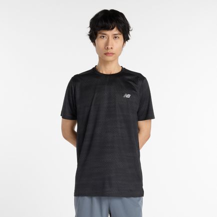 Remera New Balance Hombre Essentials Printed Tshirt Negro